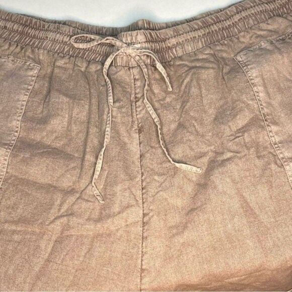 Universal Thread Mid-Rise Linen Blend Utility Pocket Drawstring Brown 4X New! - Picture 3 of 8